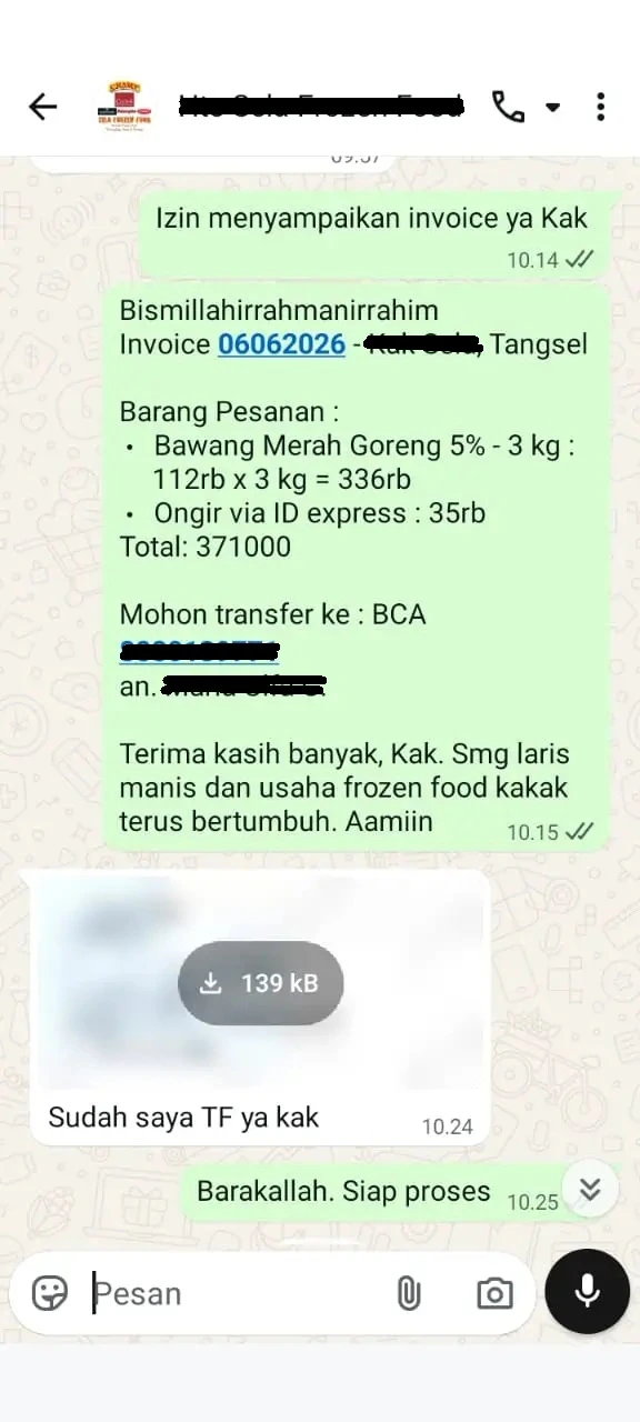 Bawang goreng untuk grosir dan kebutuhan produksi